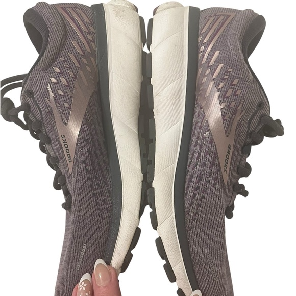 Brooks Ghost 13 Running Shoes Women’s 7.5 Purple Mauve Rose Gold Sneakers - Picture 6 of 12